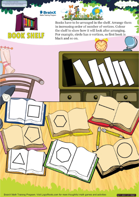 Book Shelf worksheet