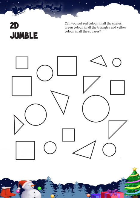 2 D Jumble worksheet