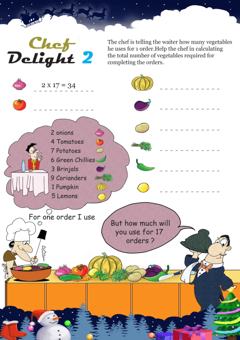 Chef Delight 2 worksheet