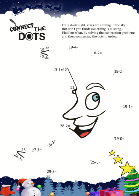 Connect The Dots Moon worksheet