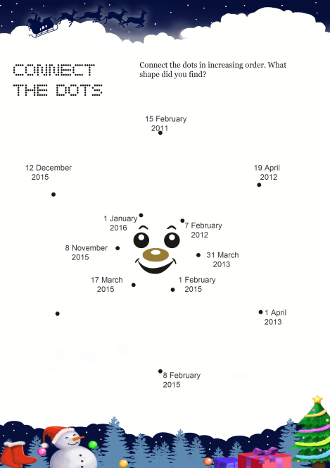 Connect The Dots Star worksheet