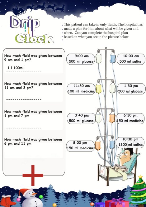 Drip Clock worksheet