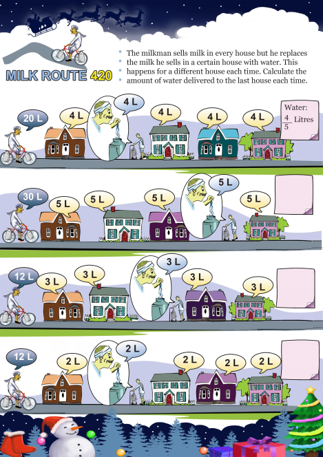 Milk Route 420 worksheet