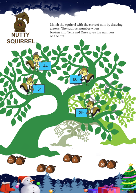 Nutty Squirrel worksheet