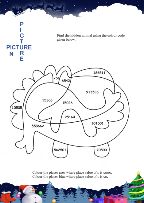 Picture In Picture Whale worksheet