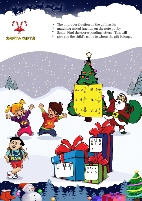 Santa Gifts worksheet