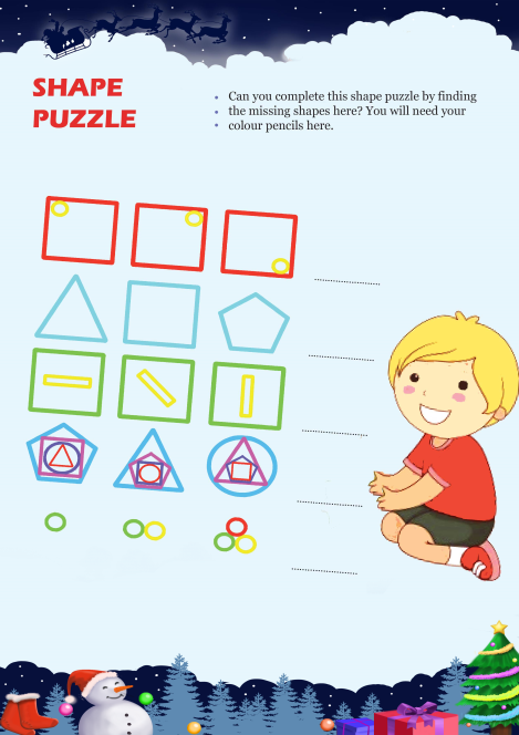 Shape Puzzle worksheet