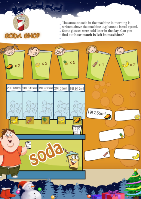Soda Shop worksheet