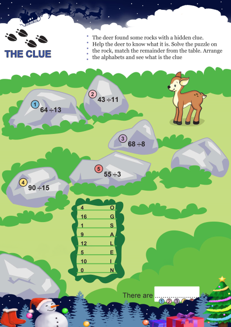 The Clue worksheet