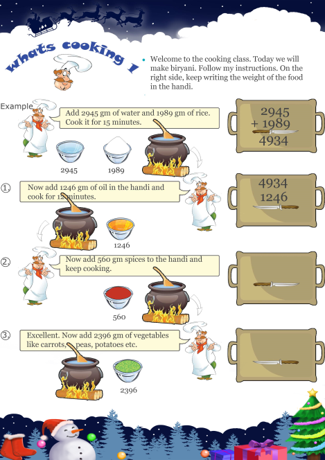 Whats Cooking 1 worksheet