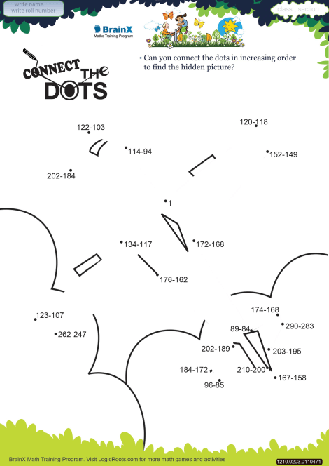 Connect The Dots Plane Math Worksheet for Grade 2 | Free & Printable