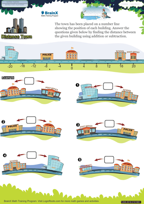 Distance Town Math Worksheet for Grade 5 | Free & Printable Worksheets