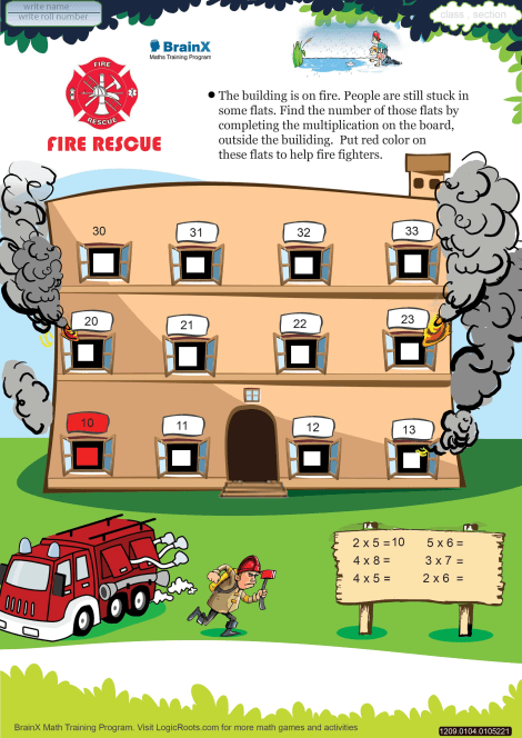 Fire Rescue worksheet