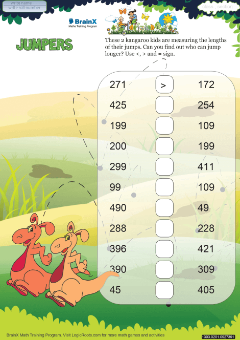 Jumpers Math Worksheet for Grade 2 | Free & Printable Worksheets