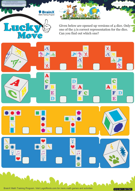 Lucky Move worksheet