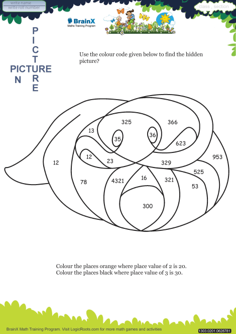 Picture In Picture Octopus worksheet