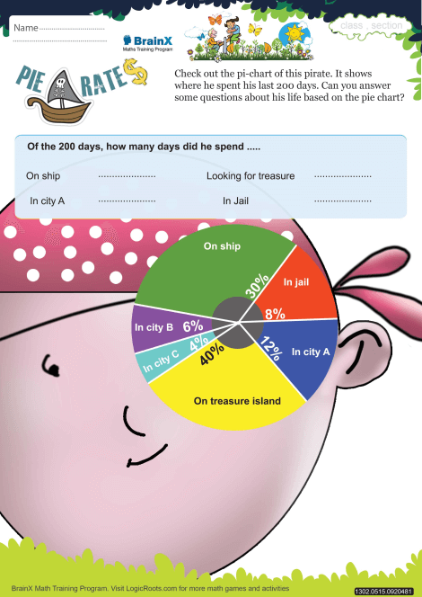 pie rates math worksheet for grade 5 free printable worksheets