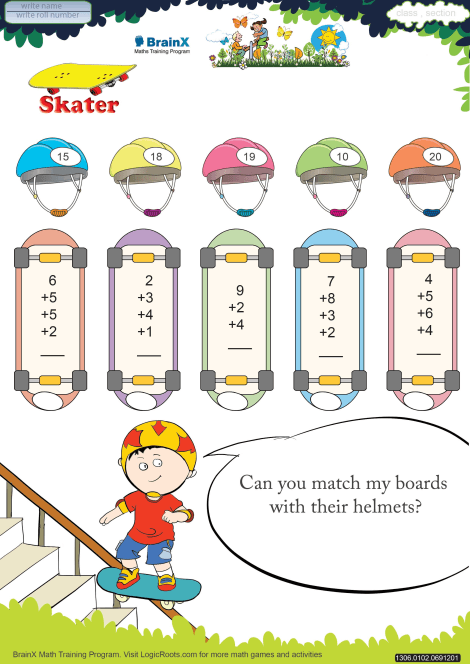 Skater worksheet