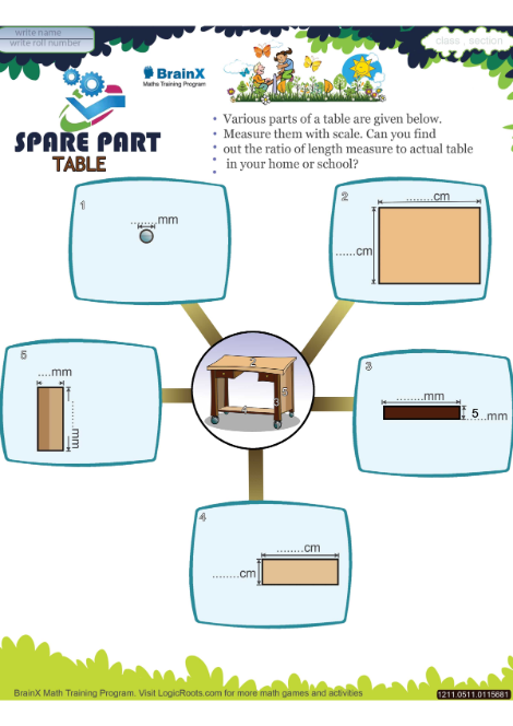 Spare Part Table worksheet