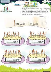 Birthday Candles worksheet