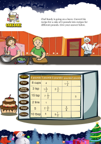 Cake Bake worksheet