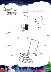 Connect The Dots Hut worksheet