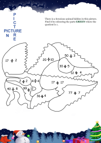 Picture In Picture Crocodile worksheet
