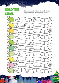 Sobo The Snail worksheet