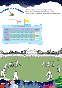 Totally Cricket worksheet