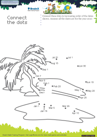 Connect The Dots Beach House worksheet