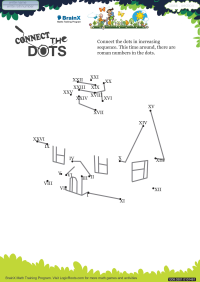 Connect The Dots House worksheet