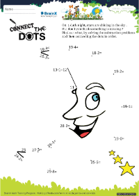 Connect The Dots Moon worksheet