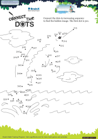 Connect The Dots Whale worksheet