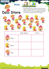 free 1st grade datahandling math worksheets for kids