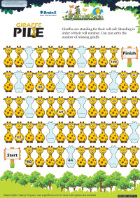 Giraffe Pile worksheet