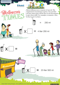 free 3rd grade volume times math worksheets for kids