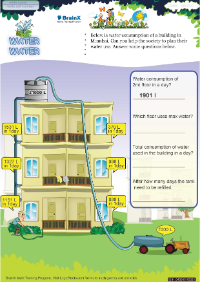 Water Water worksheet