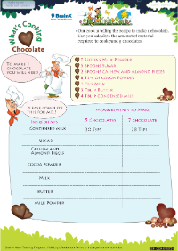 Whats Cooking Chocolate worksheet